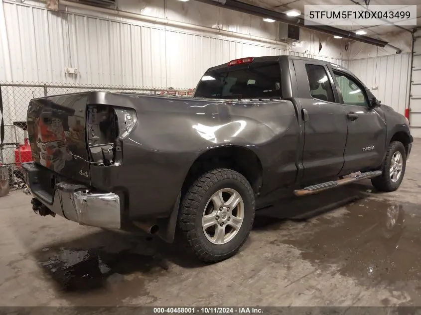 5TFUM5F1XDX043499 2013 Toyota Tundra Grade 4.6L V8