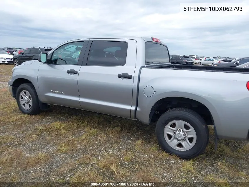 2013 Toyota Tundra Crewmax Sr5 VIN: 5TFEM5F10DX062793 Lot: 40501706