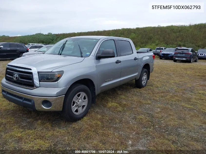 2013 Toyota Tundra Crewmax Sr5 VIN: 5TFEM5F10DX062793 Lot: 40501706