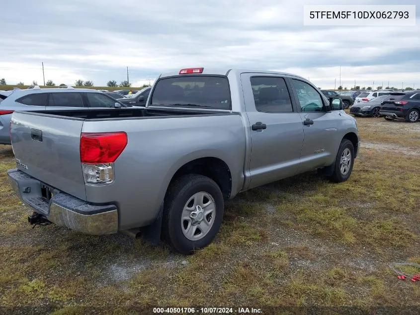 2013 Toyota Tundra Crewmax Sr5 VIN: 5TFEM5F10DX062793 Lot: 40501706