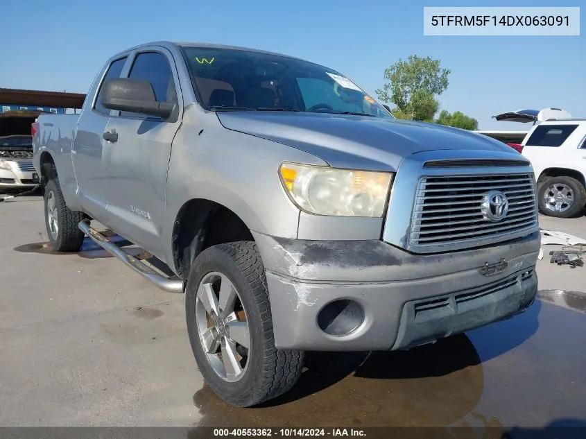 2013 Toyota Tundra Grade 4.6L V8 VIN: 5TFRM5F14DX063091 Lot: 40553362