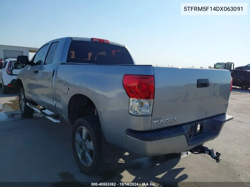 5TFRM5F14DX063091 2013 Toyota Tundra Grade 4.6L V8