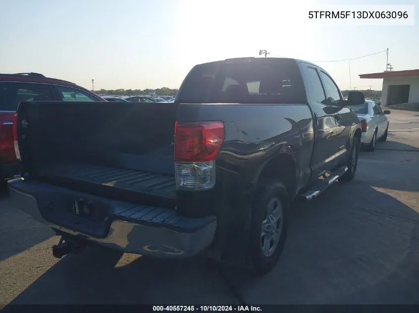 2013 Toyota Tundra Grade 4.6L V8 VIN: 5TFRM5F13DX063096 Lot: 40557245