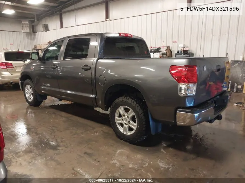 2013 Toyota Tundra Grade 5.7L V8 VIN: 5TFDW5F14DX321596 Lot: 40625517