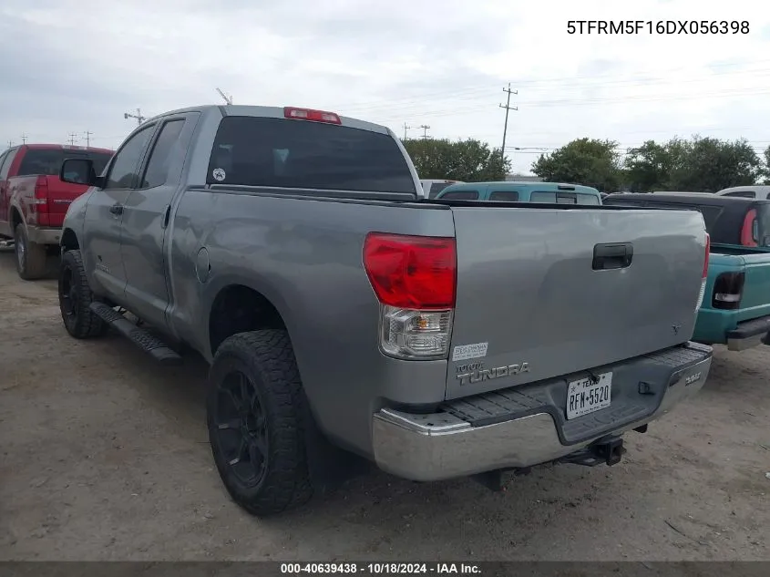 2013 Toyota Tundra Grade 4.6L V8 VIN: 5TFRM5F16DX056398 Lot: 40639438