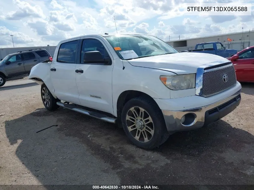 5TFEM5F13DX065588 2013 Toyota Tundra Grade 4.6L V8