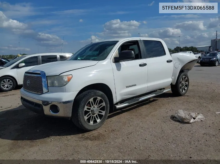 5TFEM5F13DX065588 2013 Toyota Tundra Grade 4.6L V8