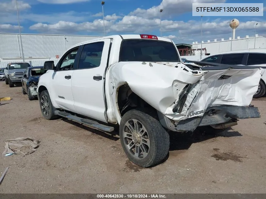 2013 Toyota Tundra Grade 4.6L V8 VIN: 5TFEM5F13DX065588 Lot: 40642830