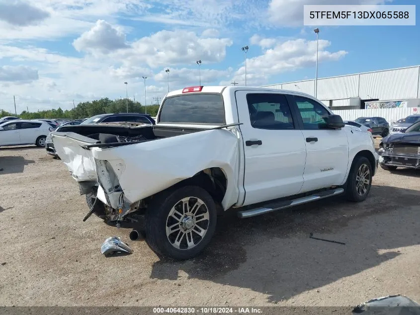 5TFEM5F13DX065588 2013 Toyota Tundra Grade 4.6L V8