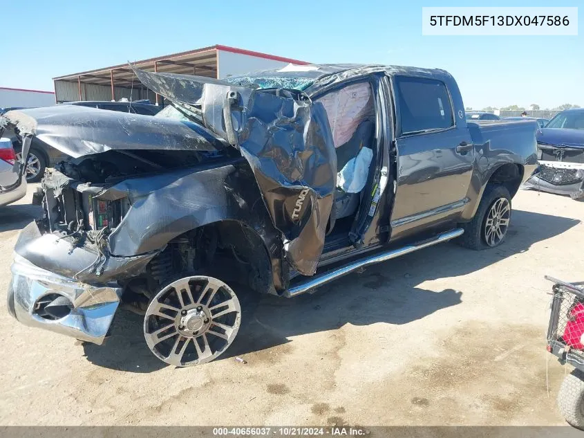 2013 Toyota Tundra 4Wd Truck Grade 4.6L V8 (A6) VIN: 5TFDM5F13DX047586 Lot: 40656037