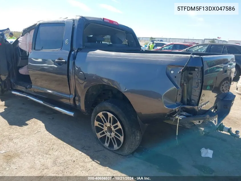 2013 Toyota Tundra 4Wd Truck Grade 4.6L V8 (A6) VIN: 5TFDM5F13DX047586 Lot: 40656037