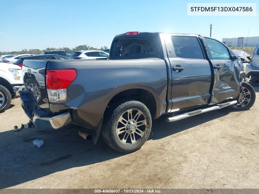 5TFDM5F13DX047586 2013 Toyota Tundra 4Wd Truck Grade 4.6L V8 (A6)