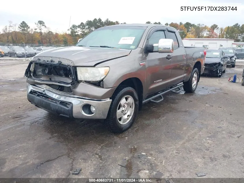 2013 Toyota Tundra Grade 5.7L V8 VIN: 5TFUY5F17DX283744 Lot: 40683731