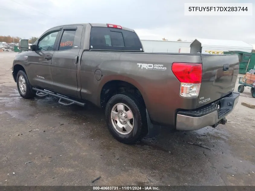 2013 Toyota Tundra Grade 5.7L V8 VIN: 5TFUY5F17DX283744 Lot: 40683731