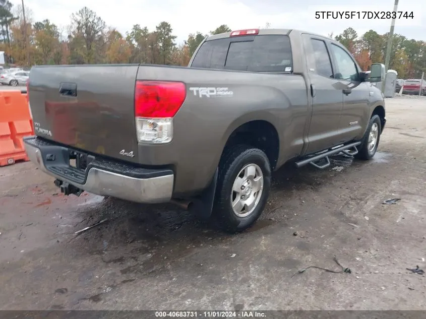 2013 Toyota Tundra Grade 5.7L V8 VIN: 5TFUY5F17DX283744 Lot: 40683731