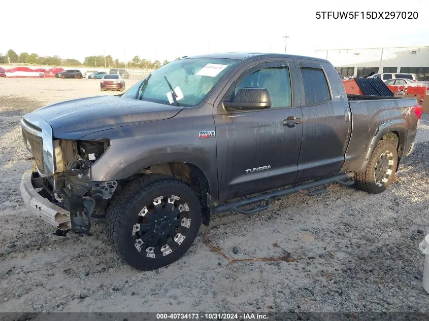 2013 Toyota Tundra Grade 5.7L V8 VIN: 5TFUW5F15DX297020 Lot: 40734173