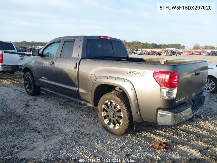 2013 Toyota Tundra Grade 5.7L V8 VIN: 5TFUW5F15DX297020 Lot: 40734173