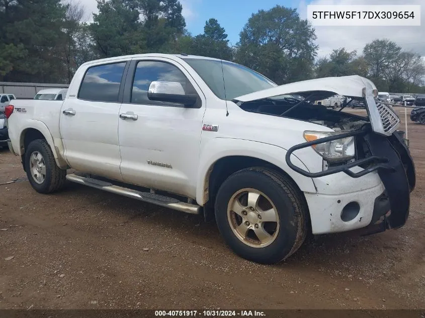 2013 Toyota Tundra Limited 5.7L V8 VIN: 5TFHW5F17DX309654 Lot: 40751917