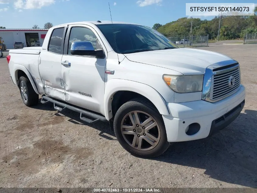 2013 Toyota Tundra Limited 5.7L V8 VIN: 5TFSY5F15DX144073 Lot: 40752463