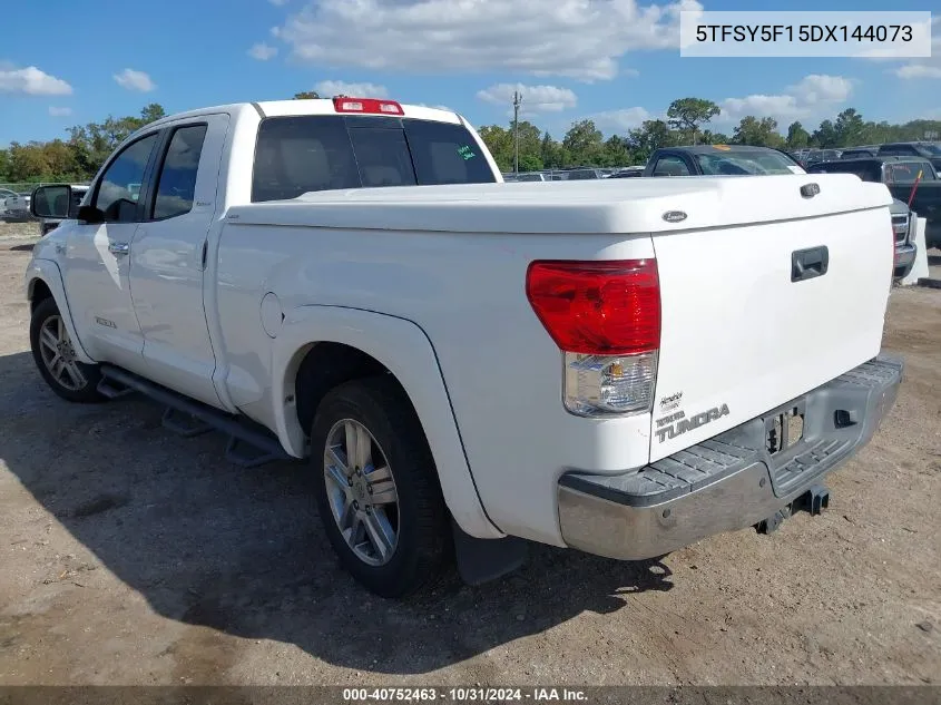 2013 Toyota Tundra Limited 5.7L V8 VIN: 5TFSY5F15DX144073 Lot: 40752463