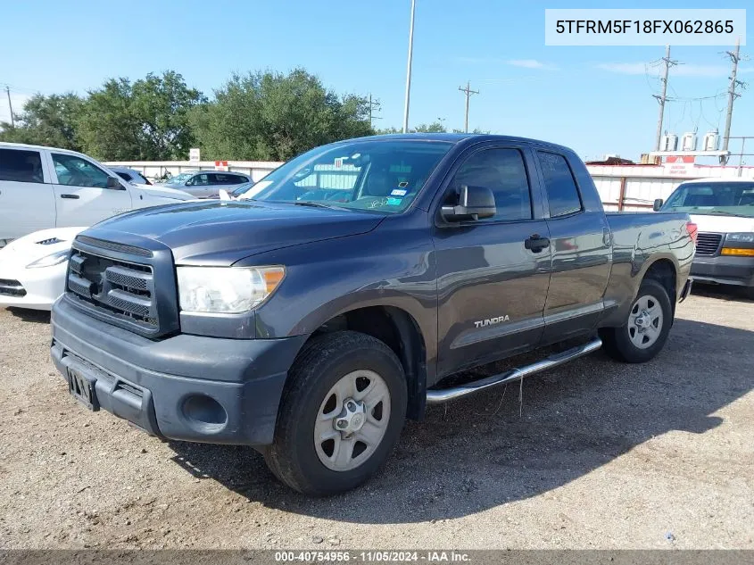 2013 Toyota Tundra Grade 4.6L V8 VIN: 5TFRM5F18FX062865 Lot: 40754956