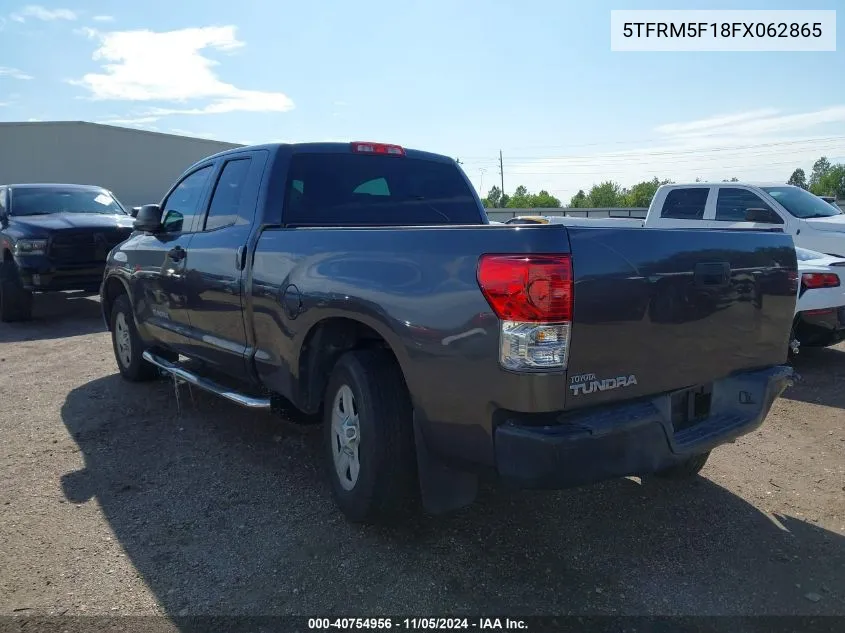 2013 Toyota Tundra Grade 4.6L V8 VIN: 5TFRM5F18FX062865 Lot: 40754956