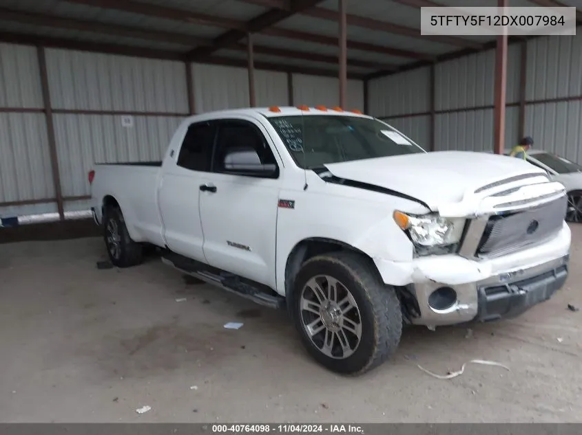 2013 Toyota Tundra 2Wd Truck Grade 5.7L V8 (A6) VIN: 5TFTY5F12DX007984 Lot: 40764098