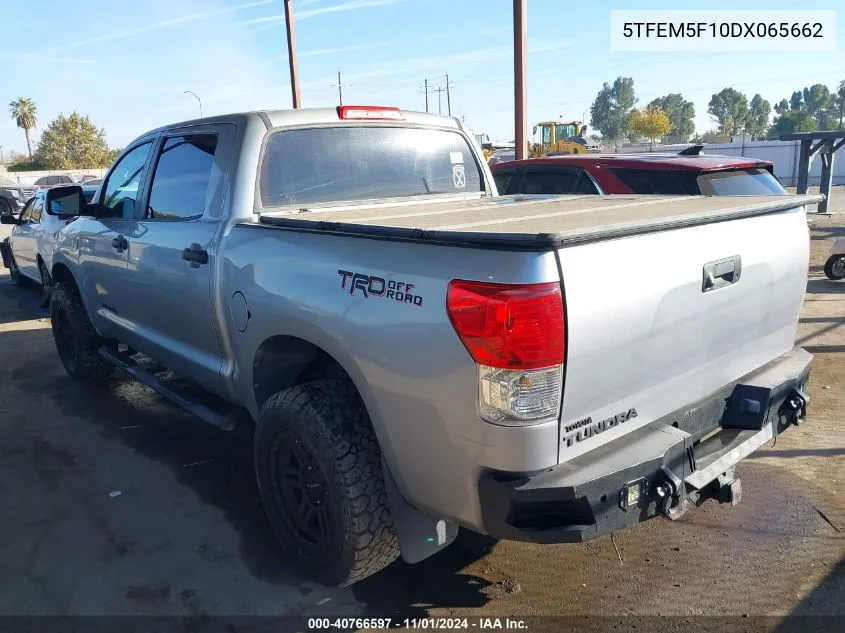 2013 Toyota Tundra Grade 4.6L V8 VIN: 5TFEM5F10DX065662 Lot: 40766597