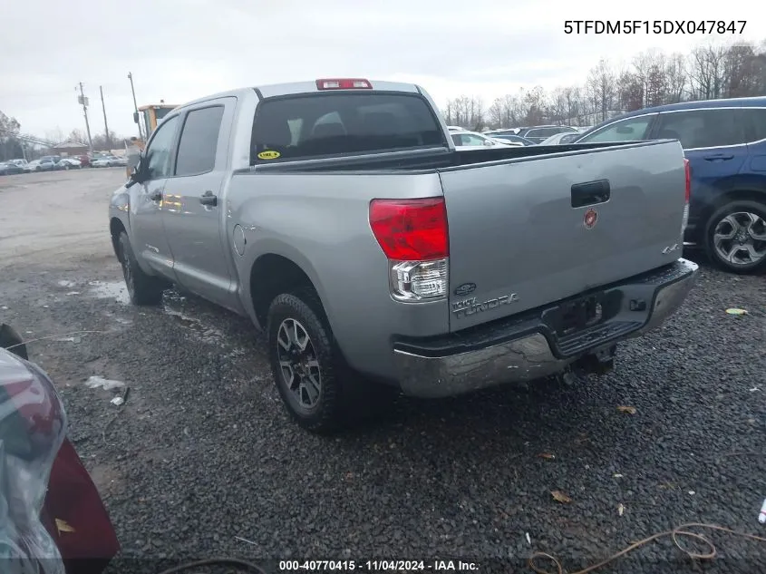 5TFDM5F15DX047847 2013 Toyota Tundra Grade 4.6L V8