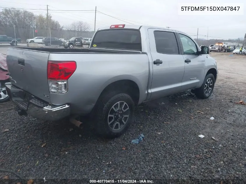 5TFDM5F15DX047847 2013 Toyota Tundra Grade 4.6L V8