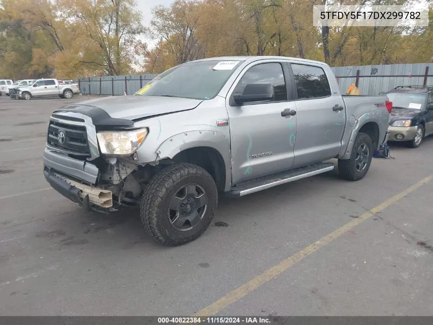 2013 Toyota Tundra Sr5 5.7L V8 VIN: 5TFDY5F17DX299782 Lot: 40822384