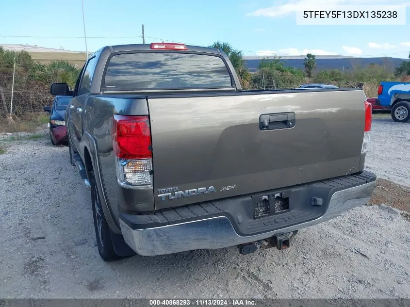 2013 Toyota Tundra Grade 5.7L V8 VIN: 5TFEY5F13DX135238 Lot: 40868293