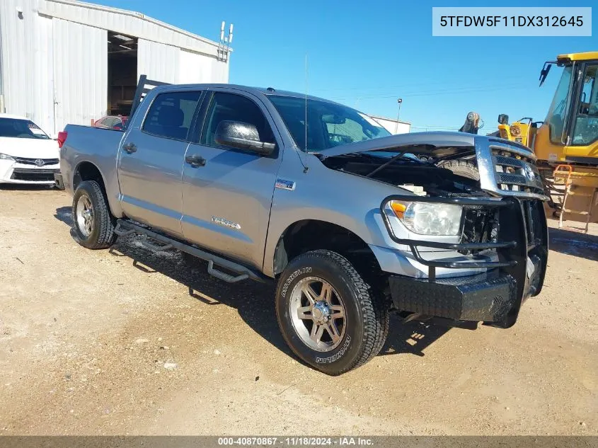 2013 Toyota Tundra Grade 5.7L V8 VIN: 5TFDW5F11DX312645 Lot: 40870867