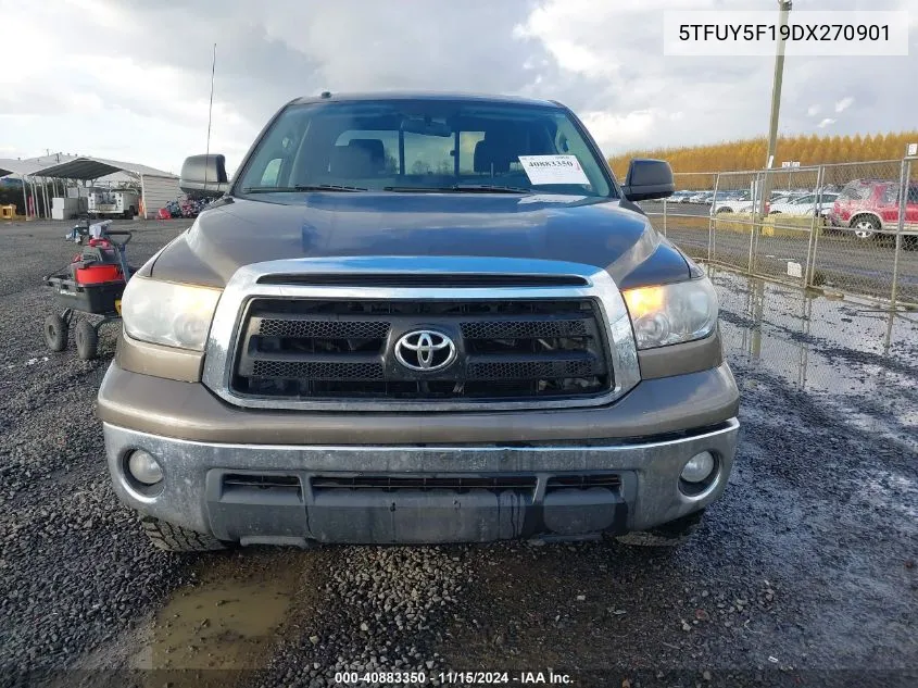 2013 Toyota Tundra Grade 5.7L V8 VIN: 5TFUY5F19DX270901 Lot: 40883350