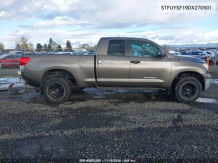 2013 Toyota Tundra Grade 5.7L V8 VIN: 5TFUY5F19DX270901 Lot: 40883350