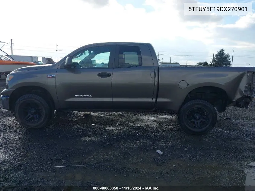 2013 Toyota Tundra Grade 5.7L V8 VIN: 5TFUY5F19DX270901 Lot: 40883350