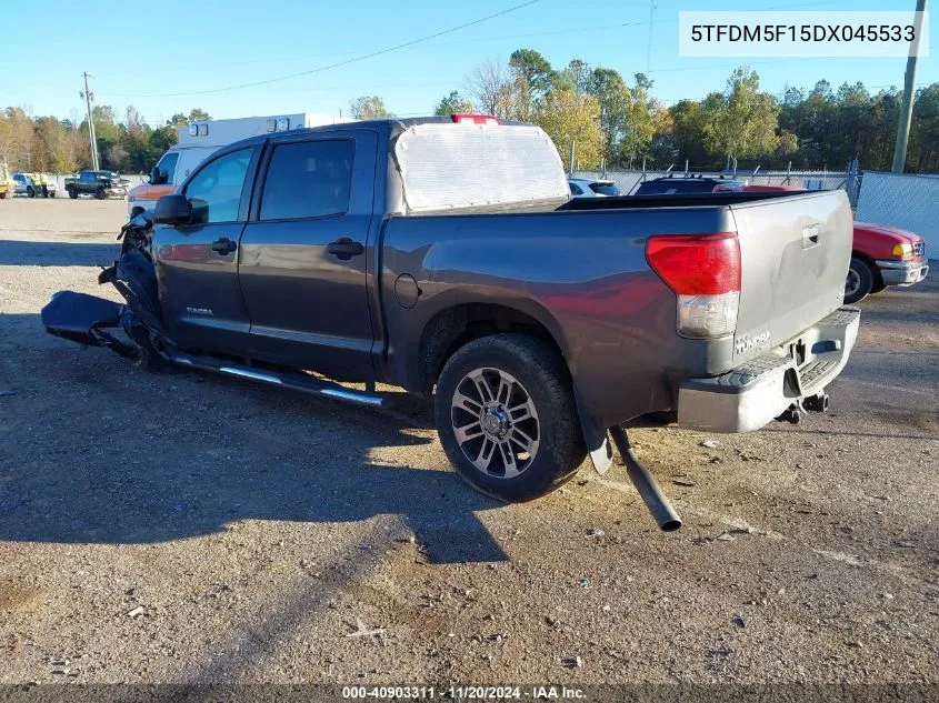 2013 Toyota Tundra Grade 4.6L V8 VIN: 5TFDM5F15DX045533 Lot: 40903311