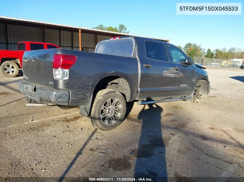 2013 Toyota Tundra Grade 4.6L V8 VIN: 5TFDM5F15DX045533 Lot: 40903311