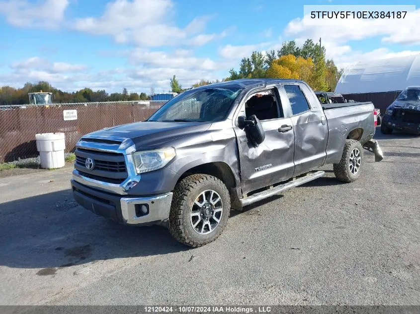 2014 Toyota Tundra Double Cab Sr/Double Cab Sr5 VIN: 5TFUY5F10EX384187 Lot: 12120424