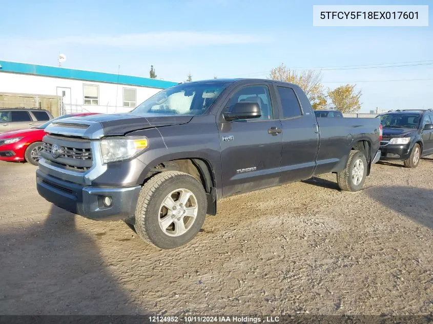 2014 Toyota Tundra Double Cab Sr/Double Cab Sr5 VIN: 5TFCY5F18EX017601 Lot: 12124952