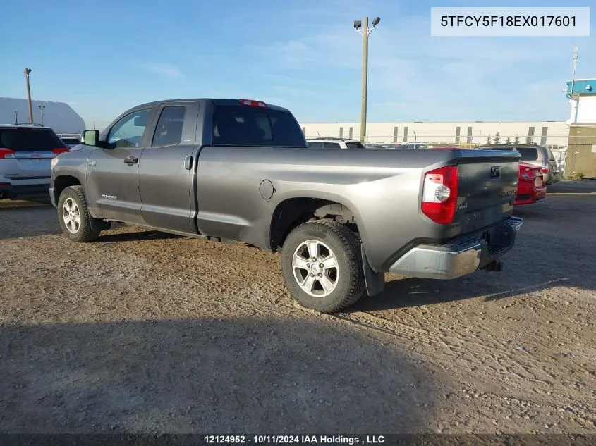 2014 Toyota Tundra Double Cab Sr/Double Cab Sr5 VIN: 5TFCY5F18EX017601 Lot: 12124952