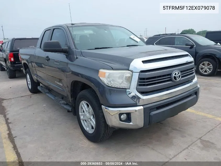 5TFRM5F12EX079078 2014 Toyota Tundra Sr5 4.6L V8