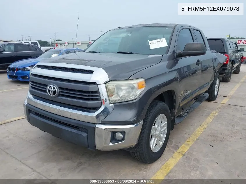 5TFRM5F12EX079078 2014 Toyota Tundra Sr5 4.6L V8