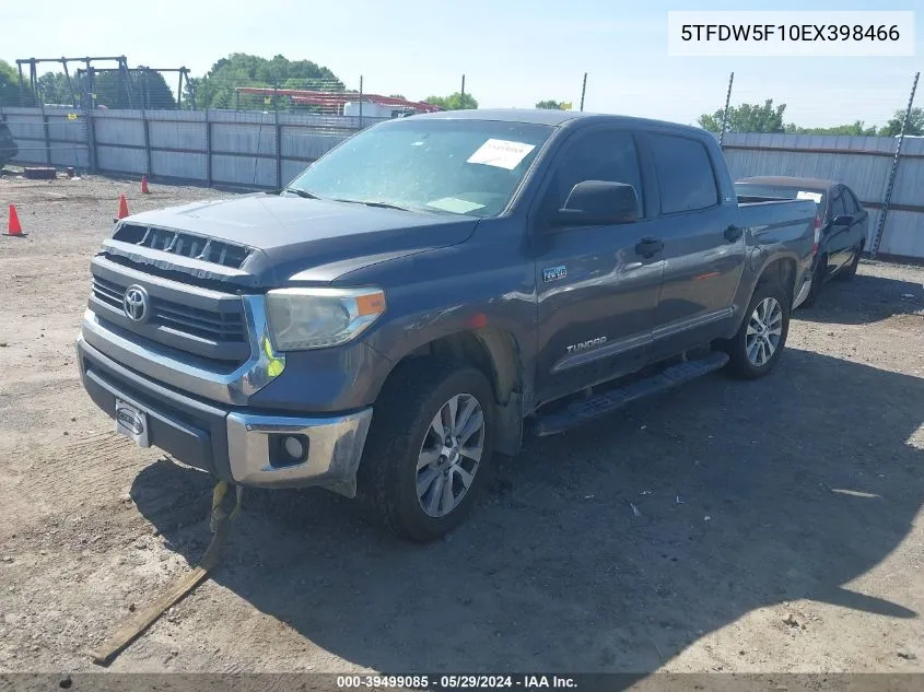 2014 Toyota Tundra Sr5 5.7L V8 VIN: 5TFDW5F10EX398466 Lot: 39499085