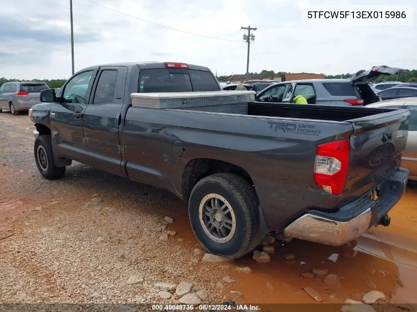 2014 Toyota Tundra Sr5 5.7L V8 VIN: 5TFCW5F13EX015986 Lot: 40048736