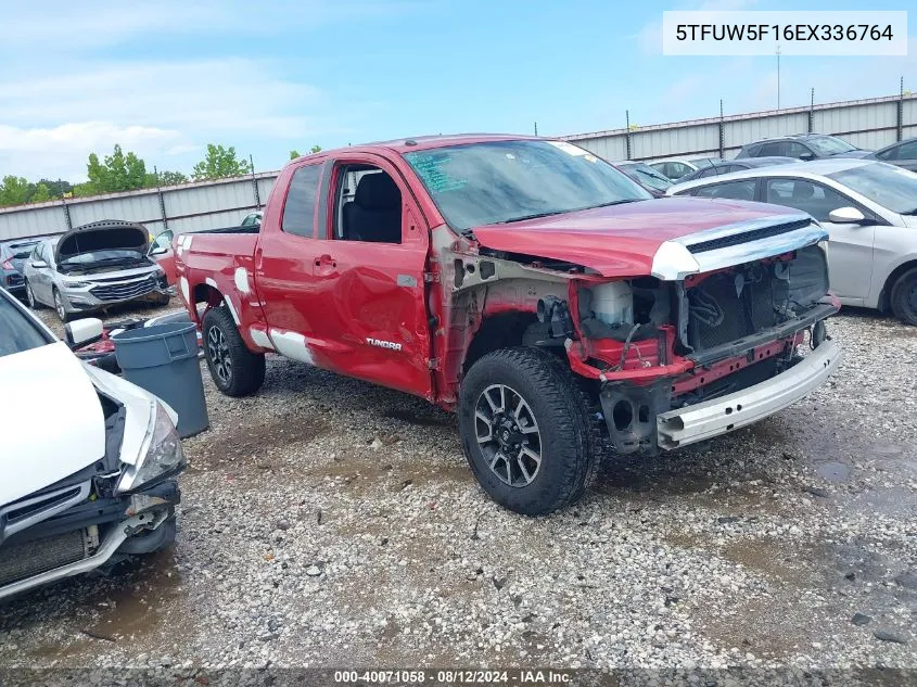 2014 Toyota Tundra Sr5 5.7L V8 VIN: 5TFUW5F16EX336764 Lot: 40071058