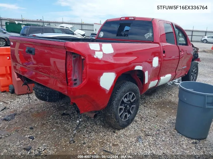 2014 Toyota Tundra Sr5 5.7L V8 VIN: 5TFUW5F16EX336764 Lot: 40071058