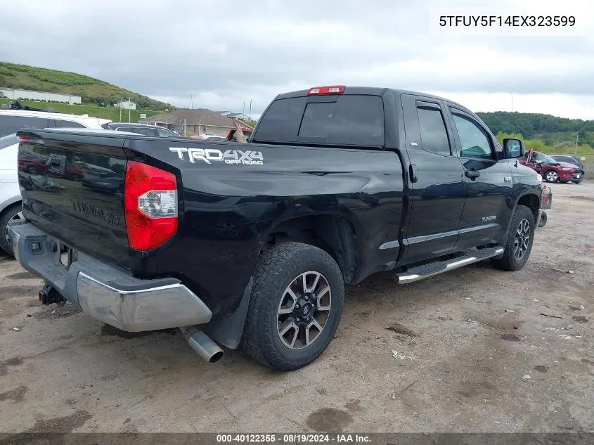 2014 Toyota Tundra Sr5 5.7L V8 VIN: 5TFUY5F14EX323599 Lot: 40122355