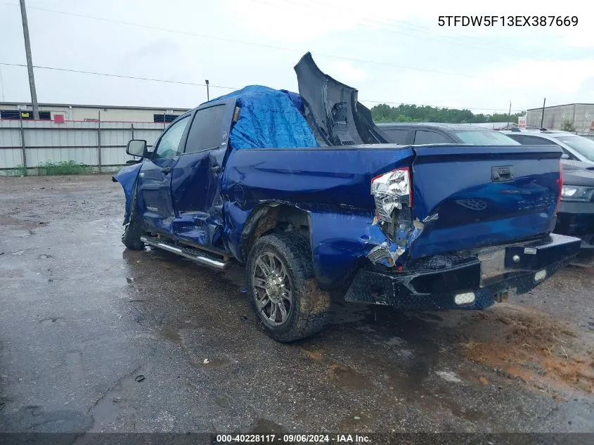 5TFDW5F13EX387669 2014 Toyota Tundra Sr5 5.7L V8