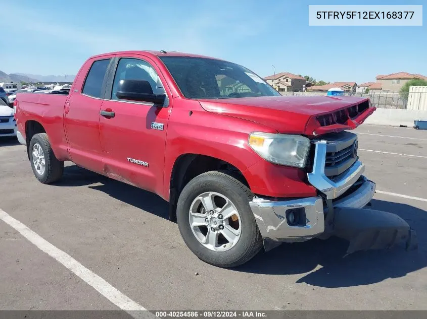 2014 Toyota Tundra Sr5 5.7L V8 VIN: 5TFRY5F12EX168377 Lot: 40254586